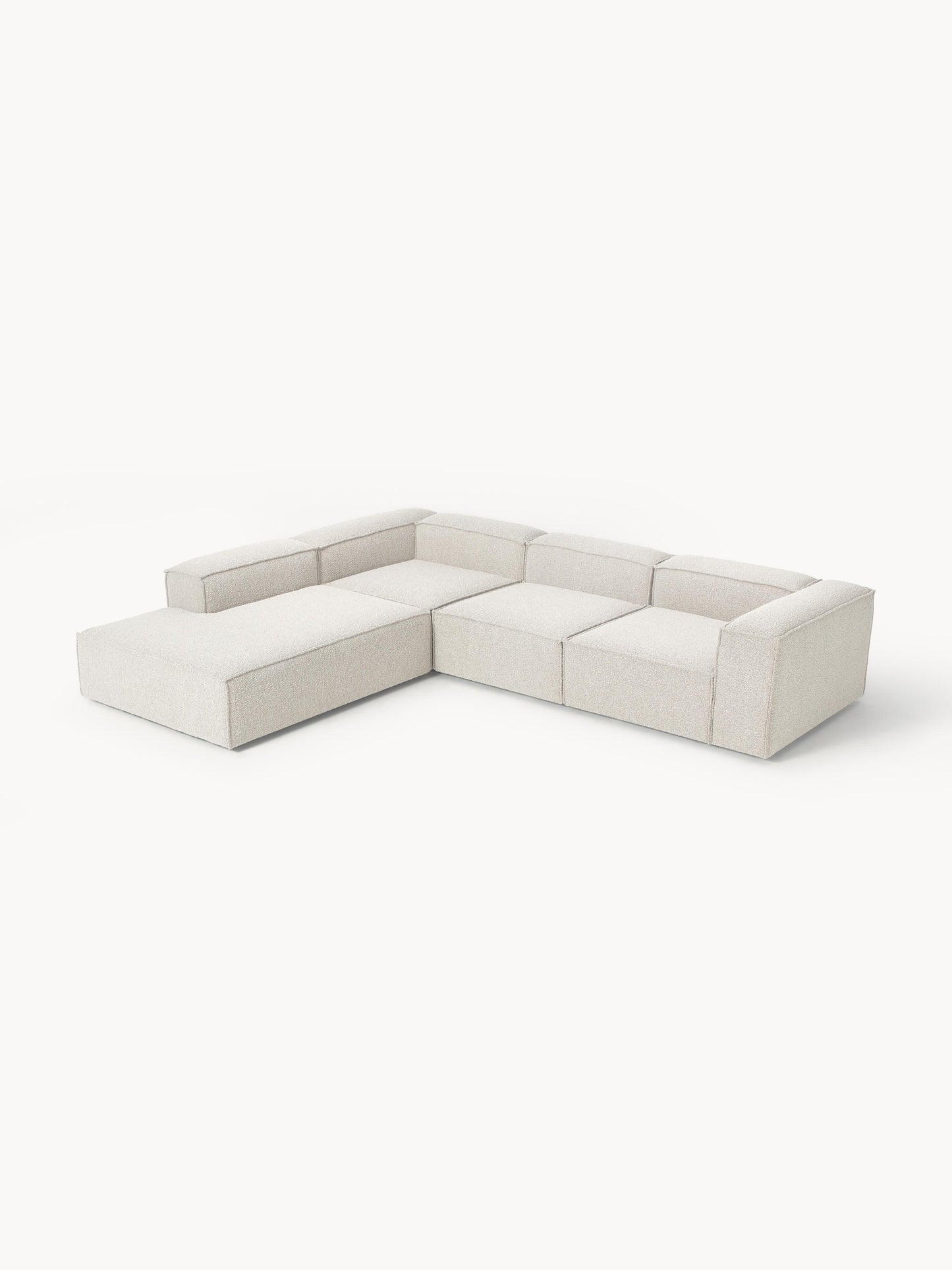 Lennick Modular XL Bouclé Corner Sofa (4-Seater)