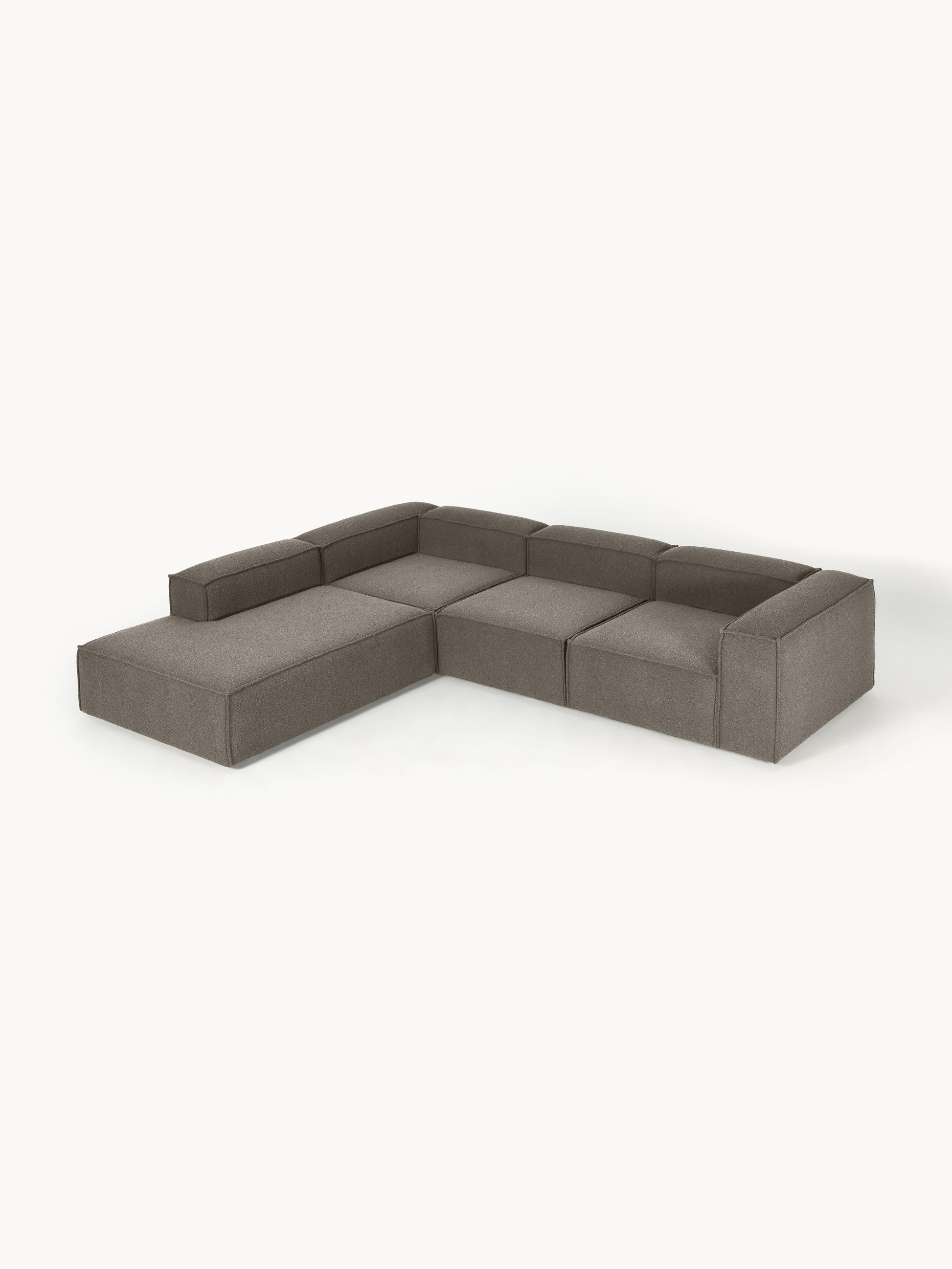 Lennick Modular XL Bouclé Corner Sofa (4-Seater)