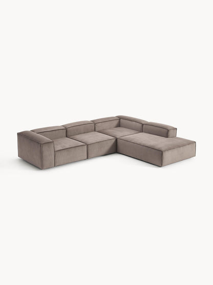 Lennick Modular XL Corduroy Corner Sofa (4-Seater)