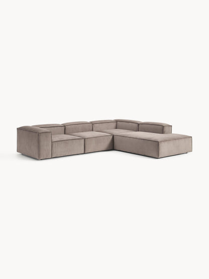 Lennick Modular XL Corduroy Corner Sofa (4-Seater)