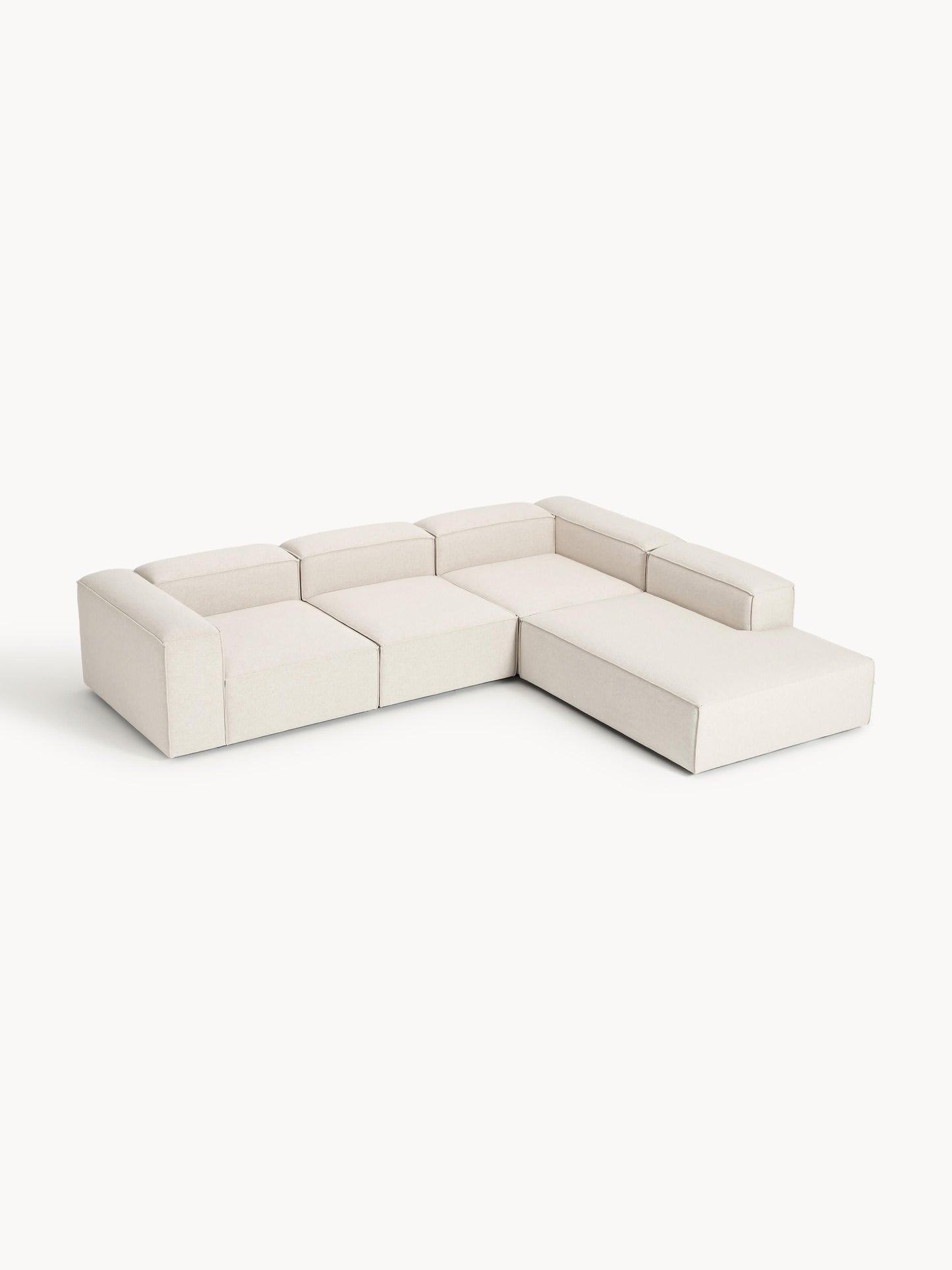 Lennick Modular XL Corner Sofa in Linen Blend (4-Seater)