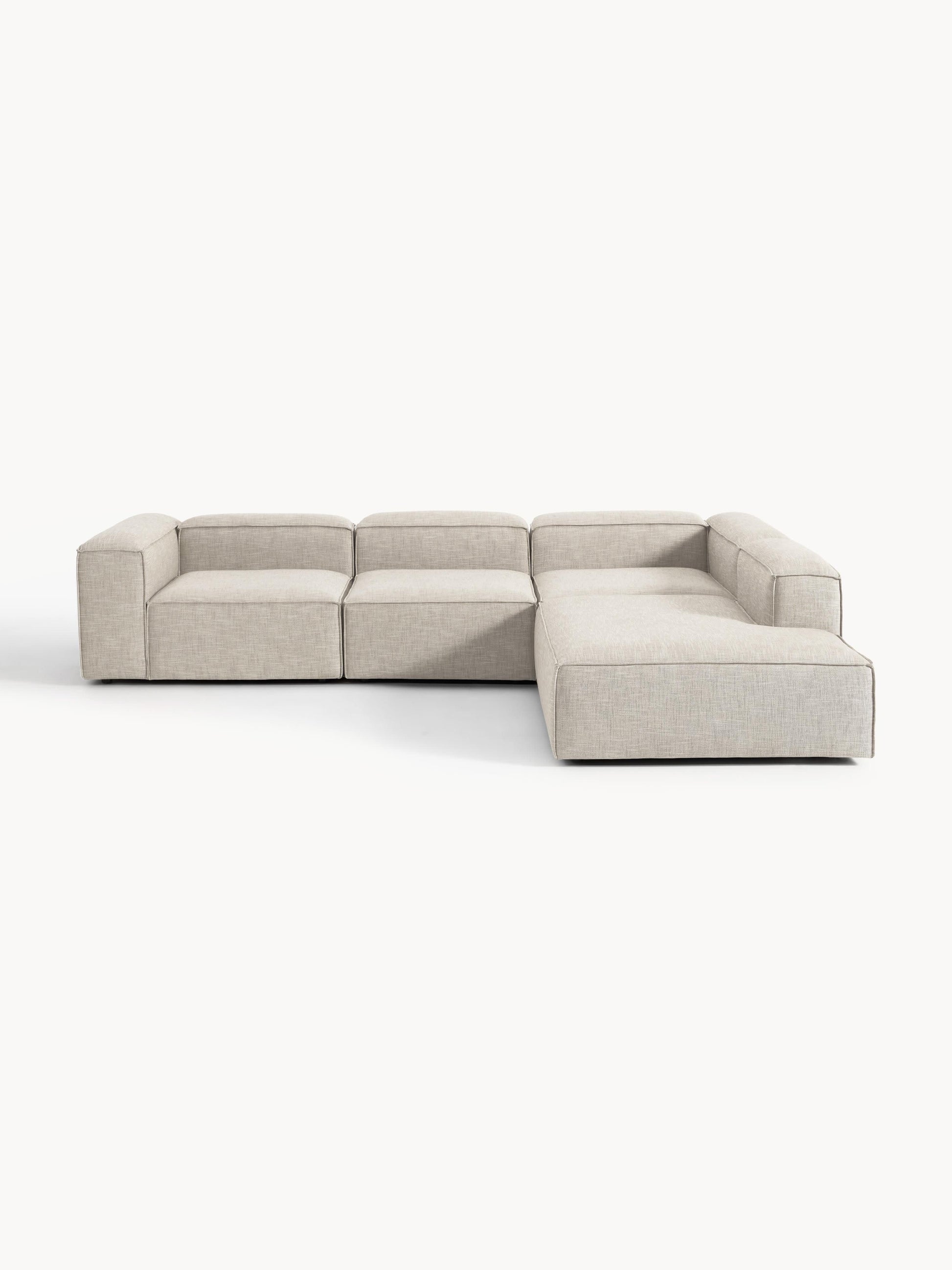 Lennick Modular XL Corner Sofa in Linen Blend (4-Seater)