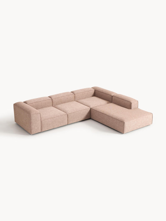 Lennick Modular XL Corner Sofa in Linen Blend (4-Seater)