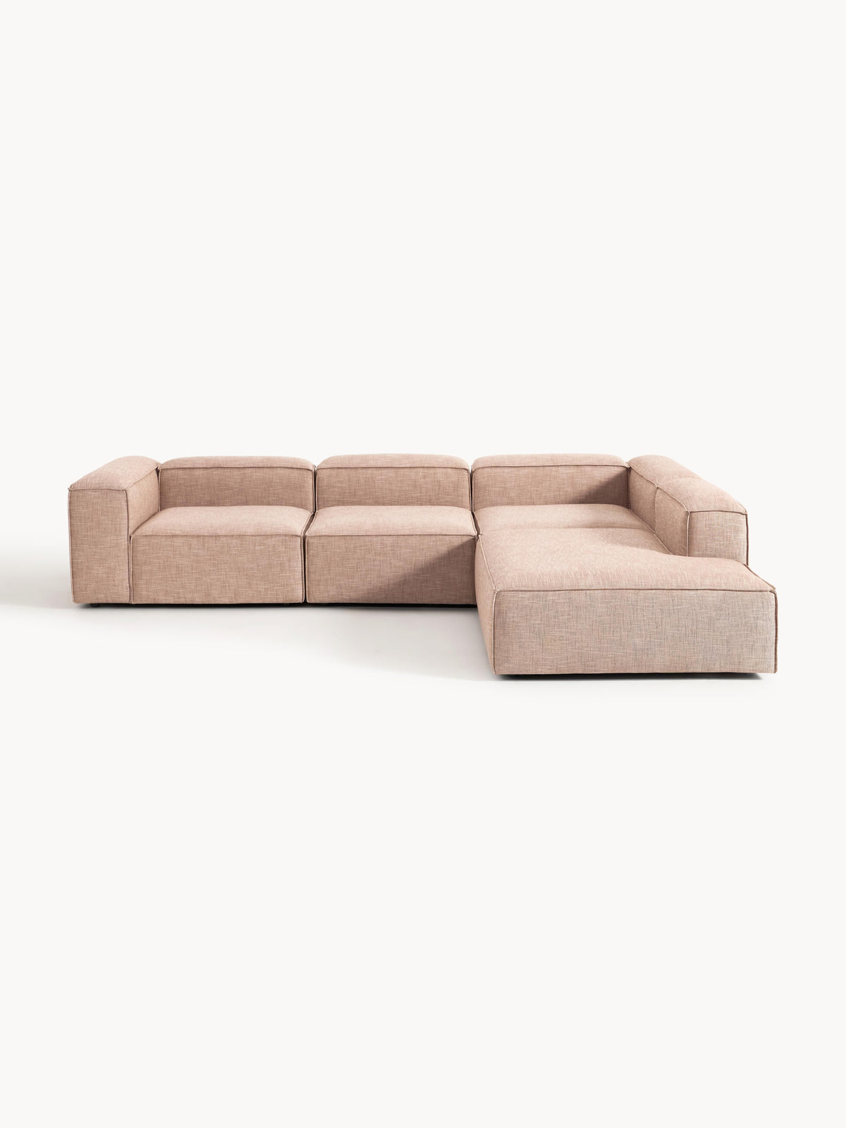 Lennick Modular XL Corner Sofa in Linen Blend (4-Seater)