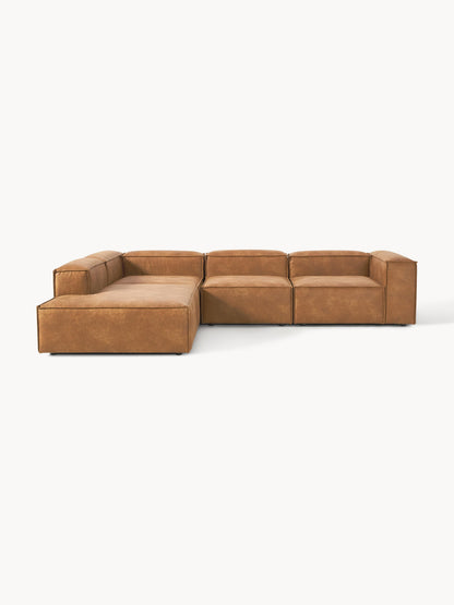 Lennick Modular XL Leather Corner Sofa (4-Seater)