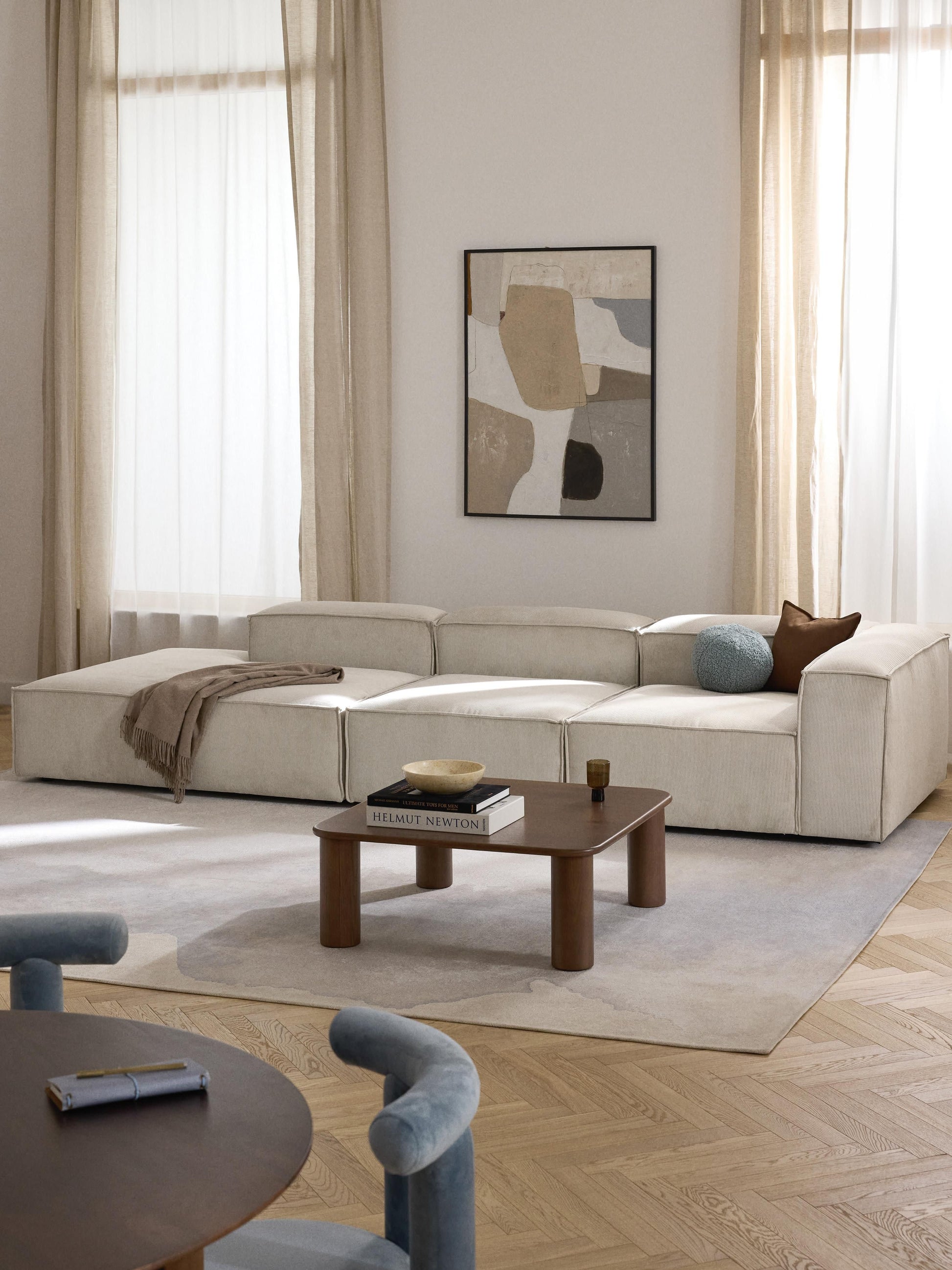 Lennick Modular XL Ottoman in Corduroy