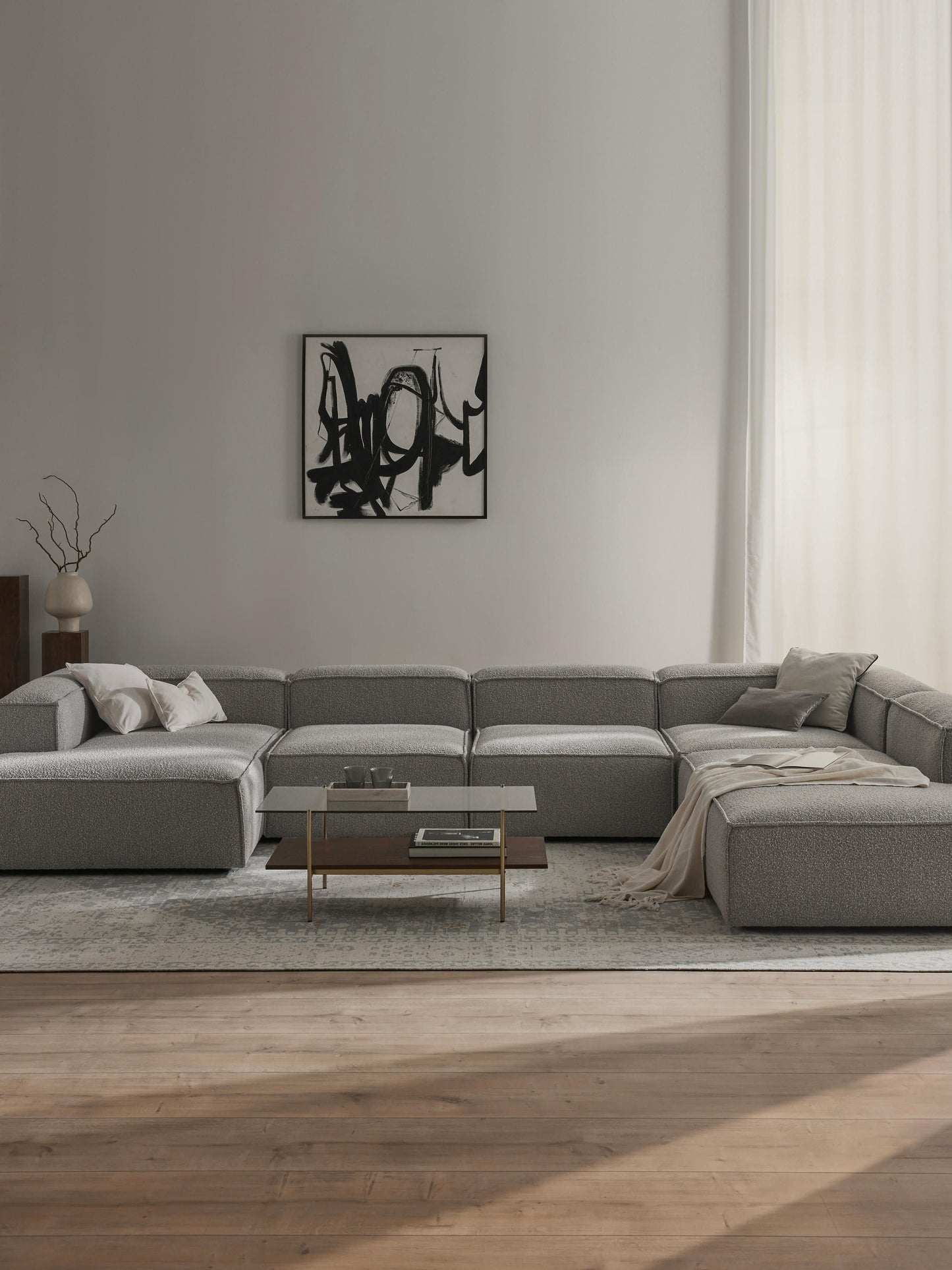 Lennick Modular XL Sofa in Bouclé
