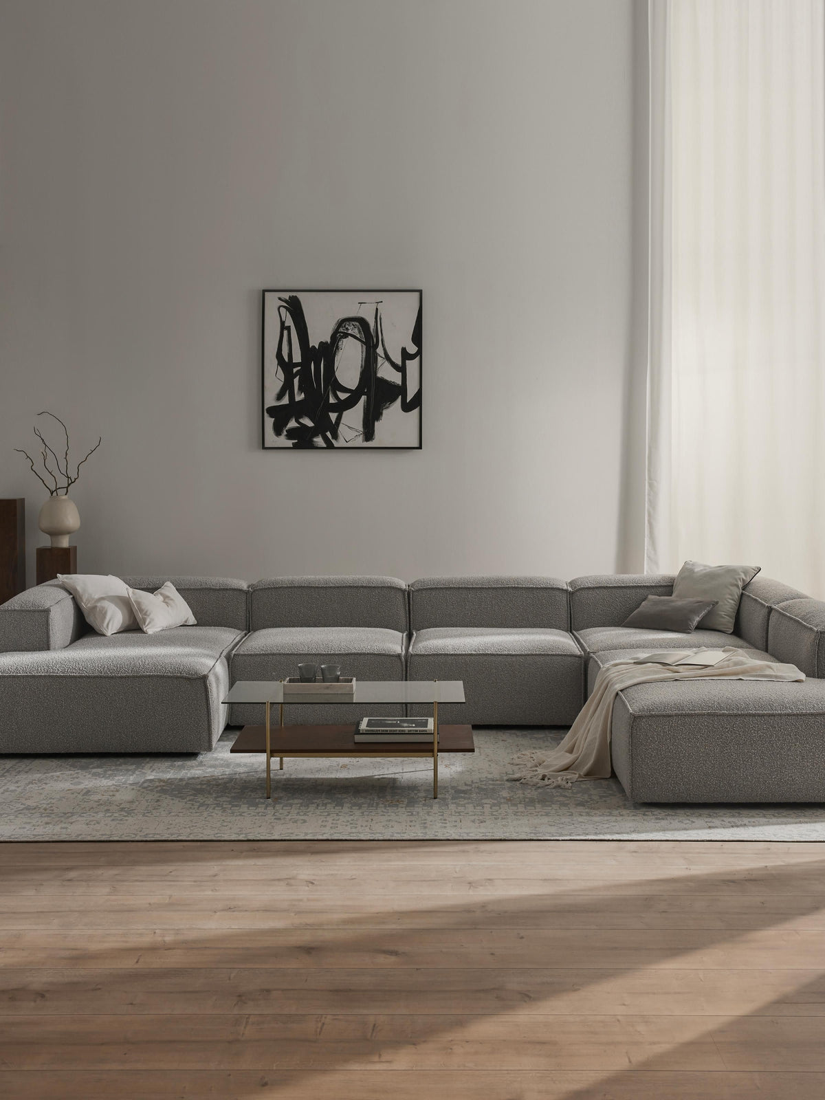 Lennick Modular XL Sofa in Bouclé