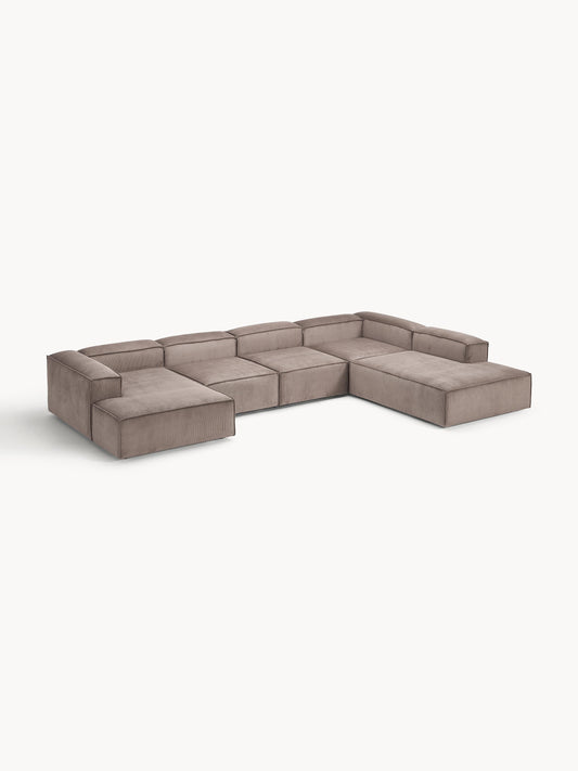 Lennick Modular XL Sofa in Corduroy