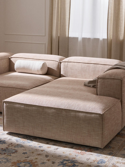 Lennick Ottoman Corner Module in Linen Blend