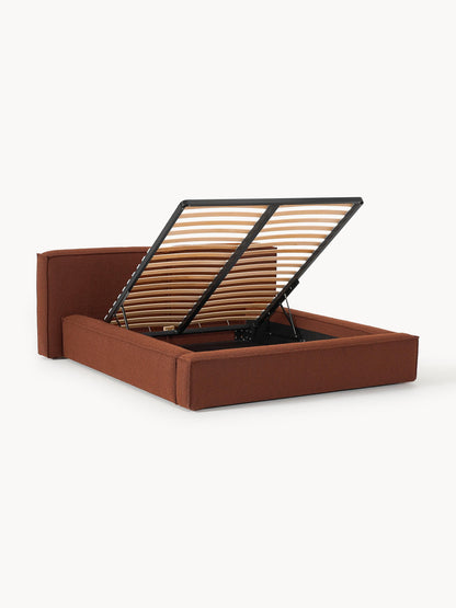 Lennick Upholstered Bouclé Bed with Storage