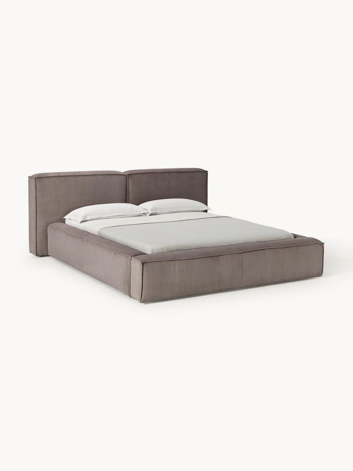Lennick Upholstered Corduroy Bed with Storage