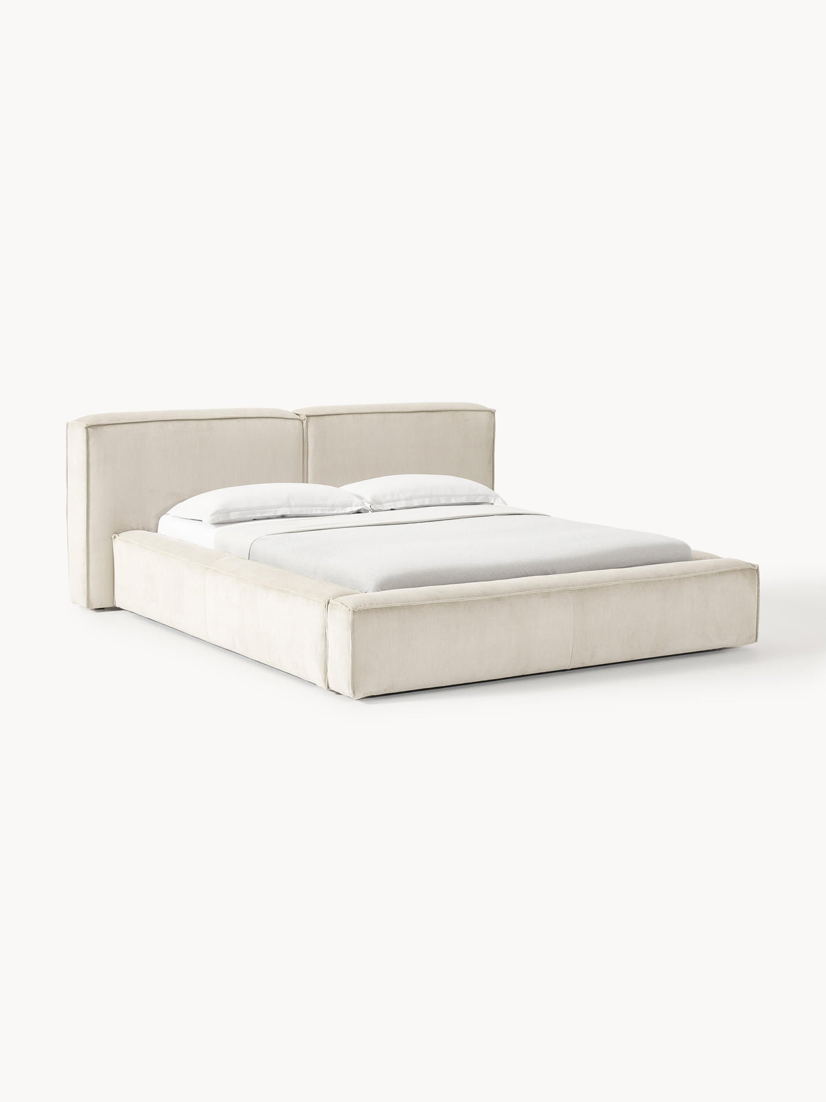 Lennick Upholstered Corduroy Bed with Storage