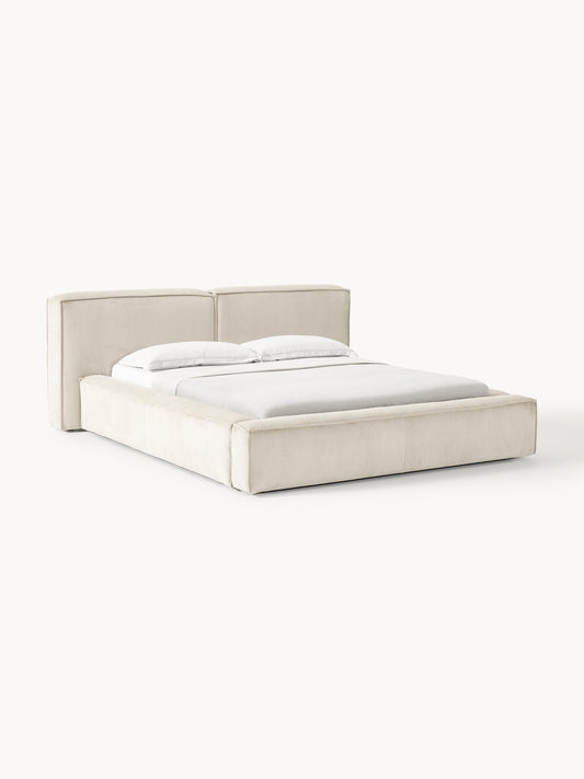 Lennick Upholstered Corduroy Bed with Storage