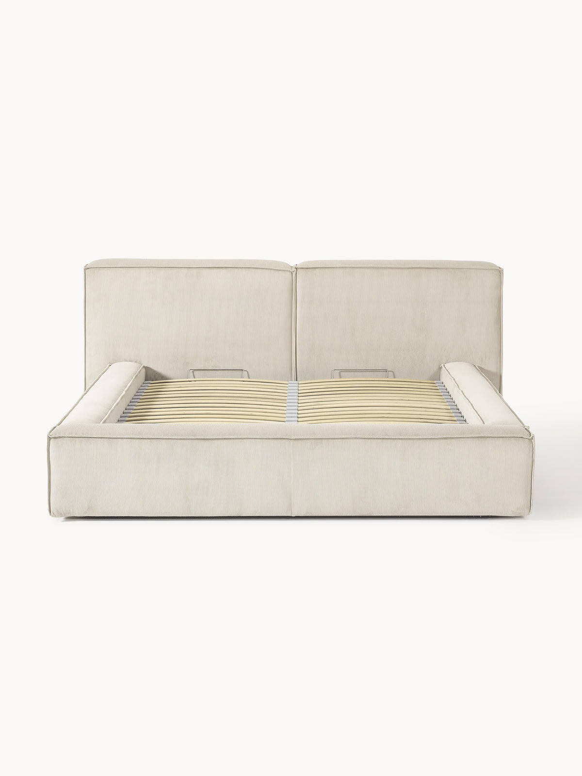 Lennick Upholstered Corduroy Bed with Storage