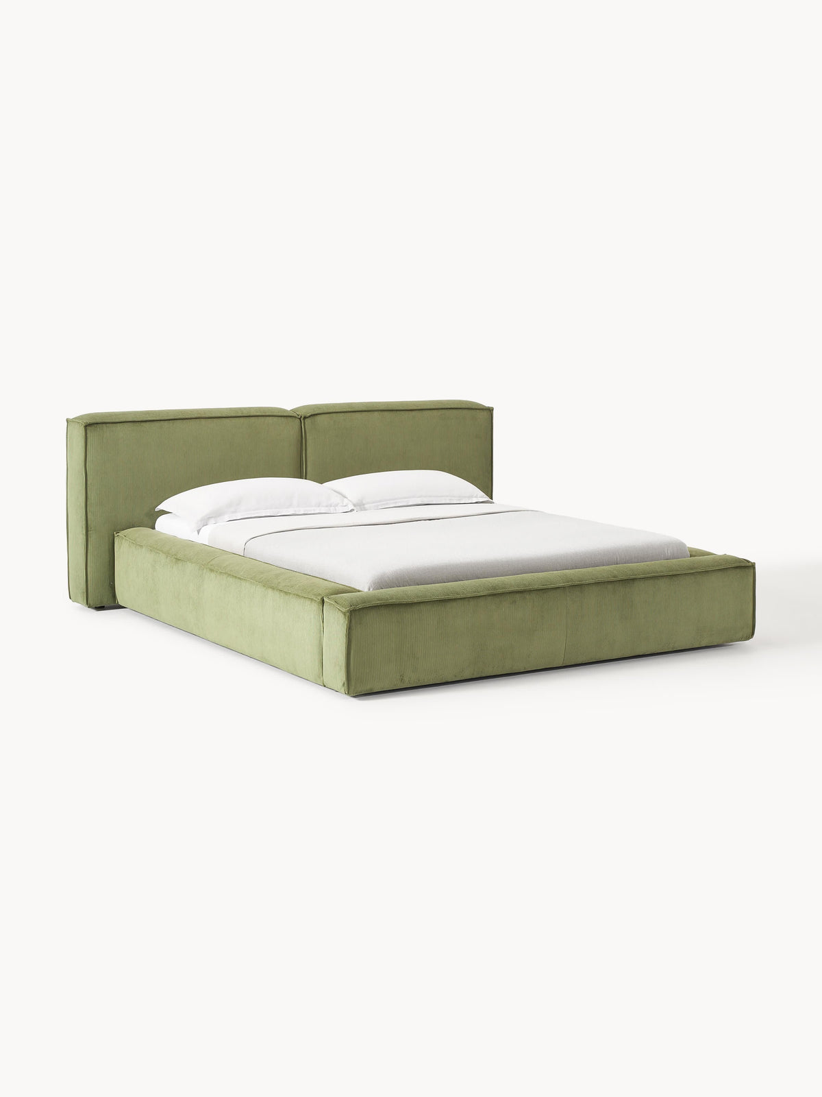 Lennick Upholstered Corduroy Bed with Storage
