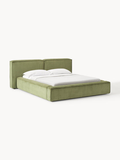 Lennick Upholstered Corduroy Bed with Storage