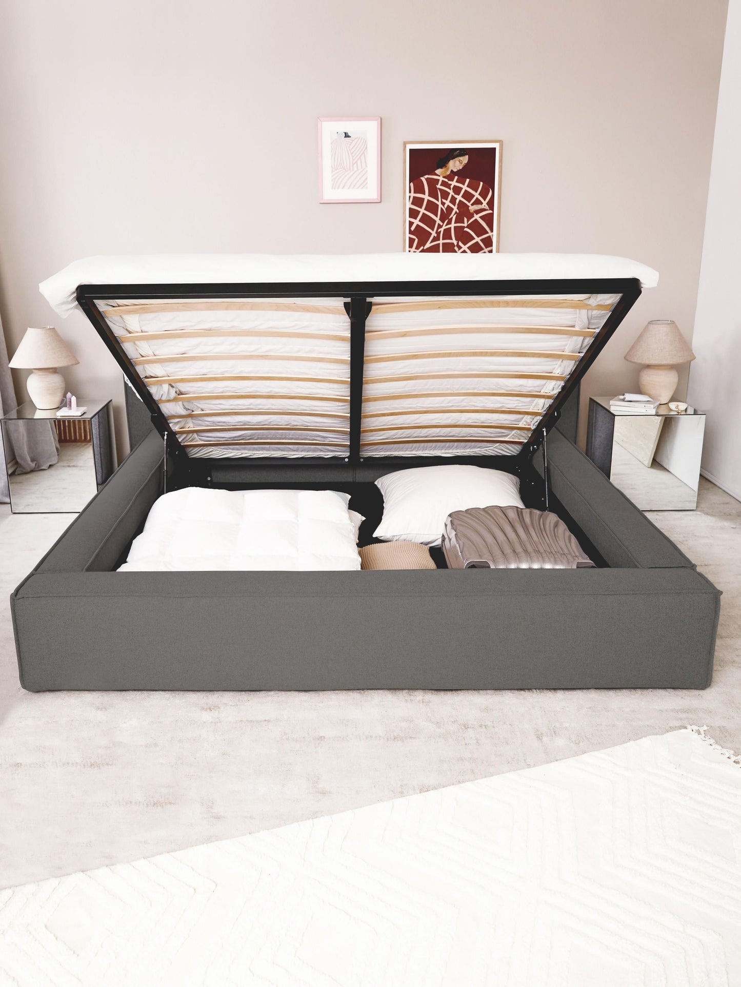 Lennick Upholstered Storage Bed
