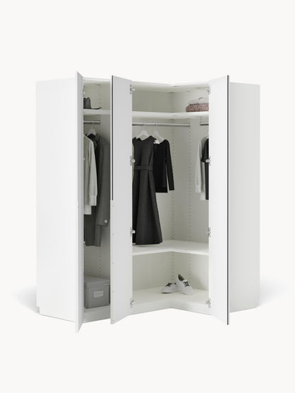 Leonzo Modular Corner Wardrobe, 165 cm Wide, in Various Sizes