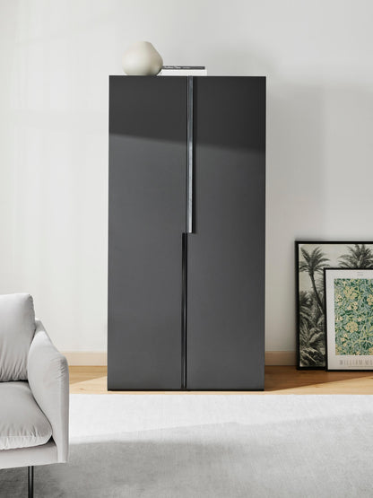 Leonzo Modular Hinged-Door Wardrobe, 100 cm Wide, in Various Sizes