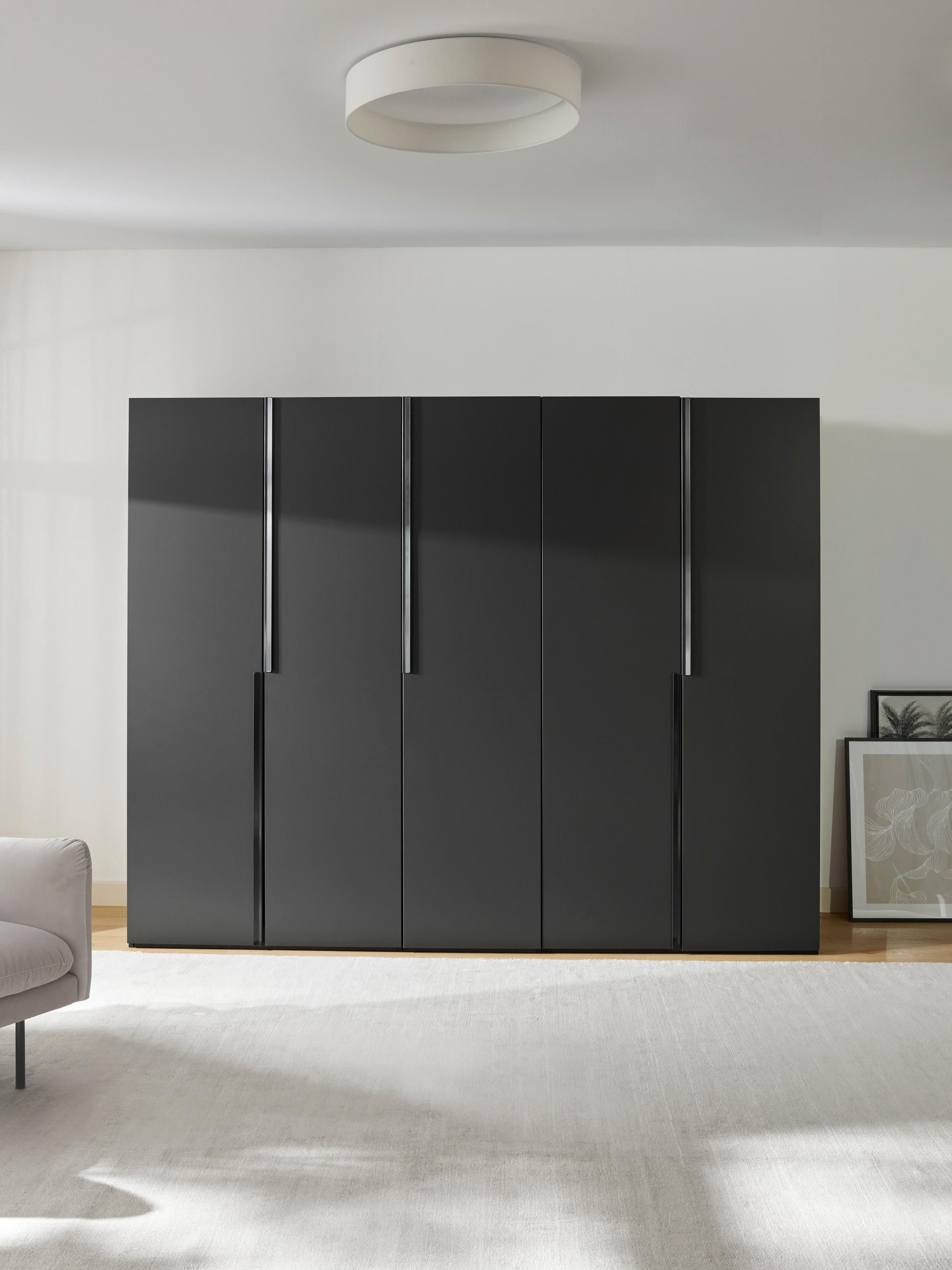 Leonzo Modular Hinged-Door Wardrobe, 250 cm Wide, in Various Sizes