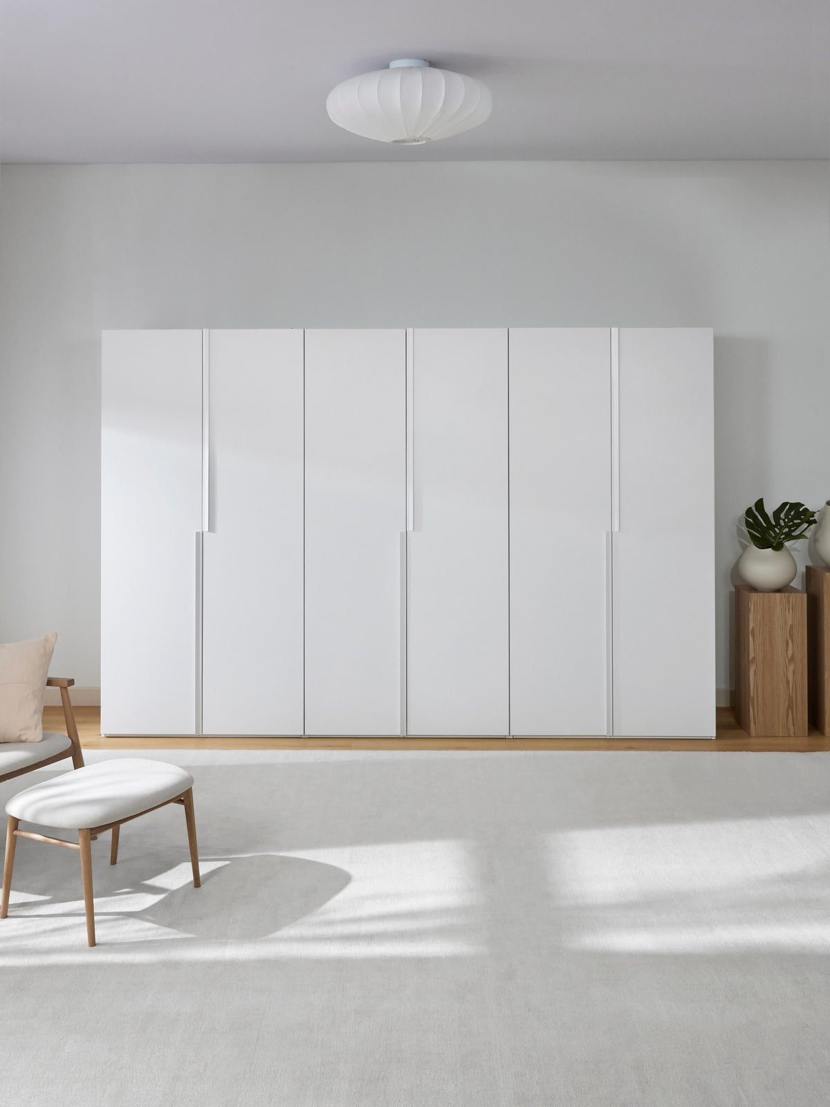 Leonzo Modular Hinged-Door Wardrobe, 300 cm Wide, in Various Sizes