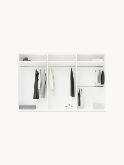 Leonzo Modular Hinged-Door Wardrobe, 300 cm Wide, in Various Sizes