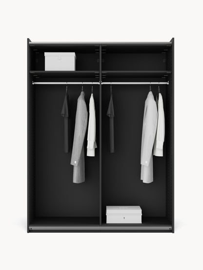 Leonzo Modular Sliding-Door Wardrobe, 150 cm Wide, in Various Sizes