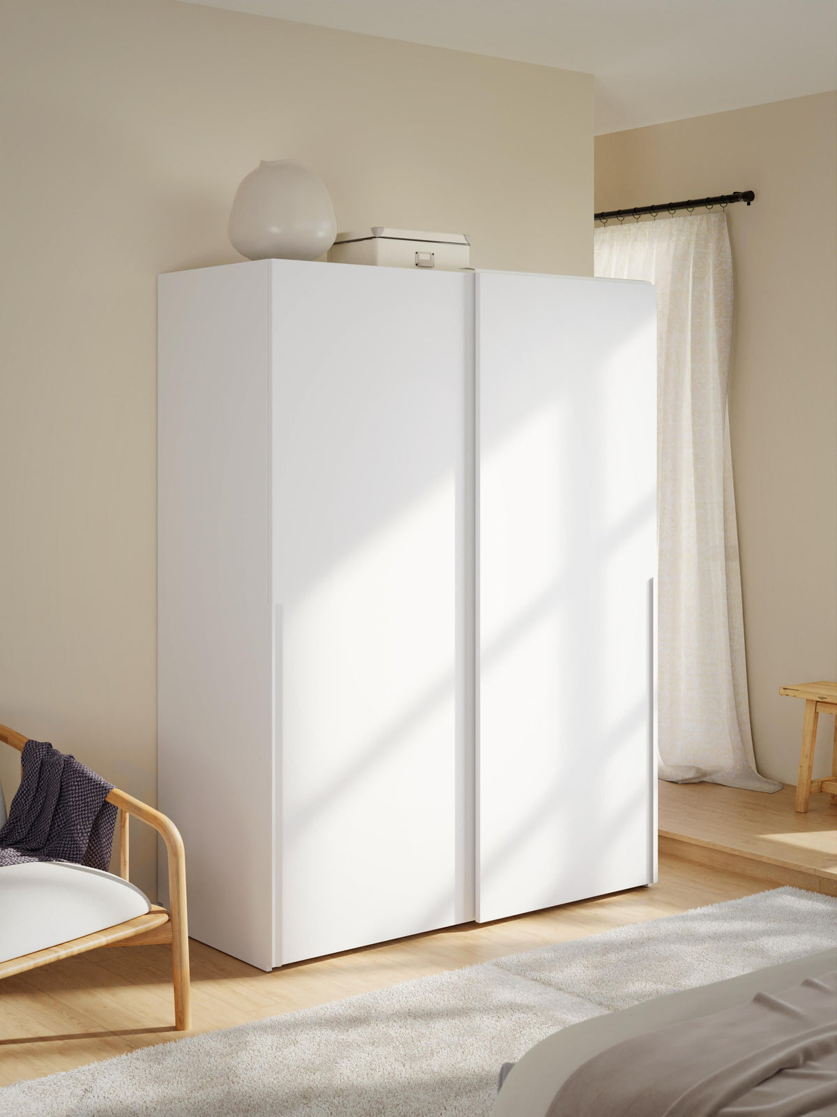 Leonzo Modular Sliding-Door Wardrobe, 150 cm Wide, in Various Sizes