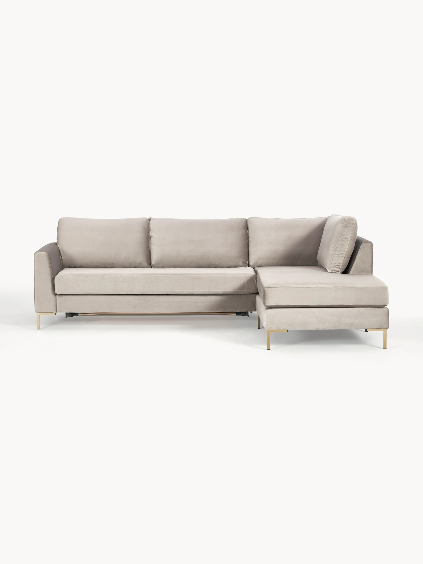 Lunanne 3-Seater Velvet Sofa Bed with Mattress