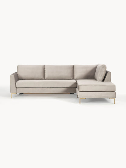 Lunanne 3-Seater Velvet Sofa Bed with Mattress