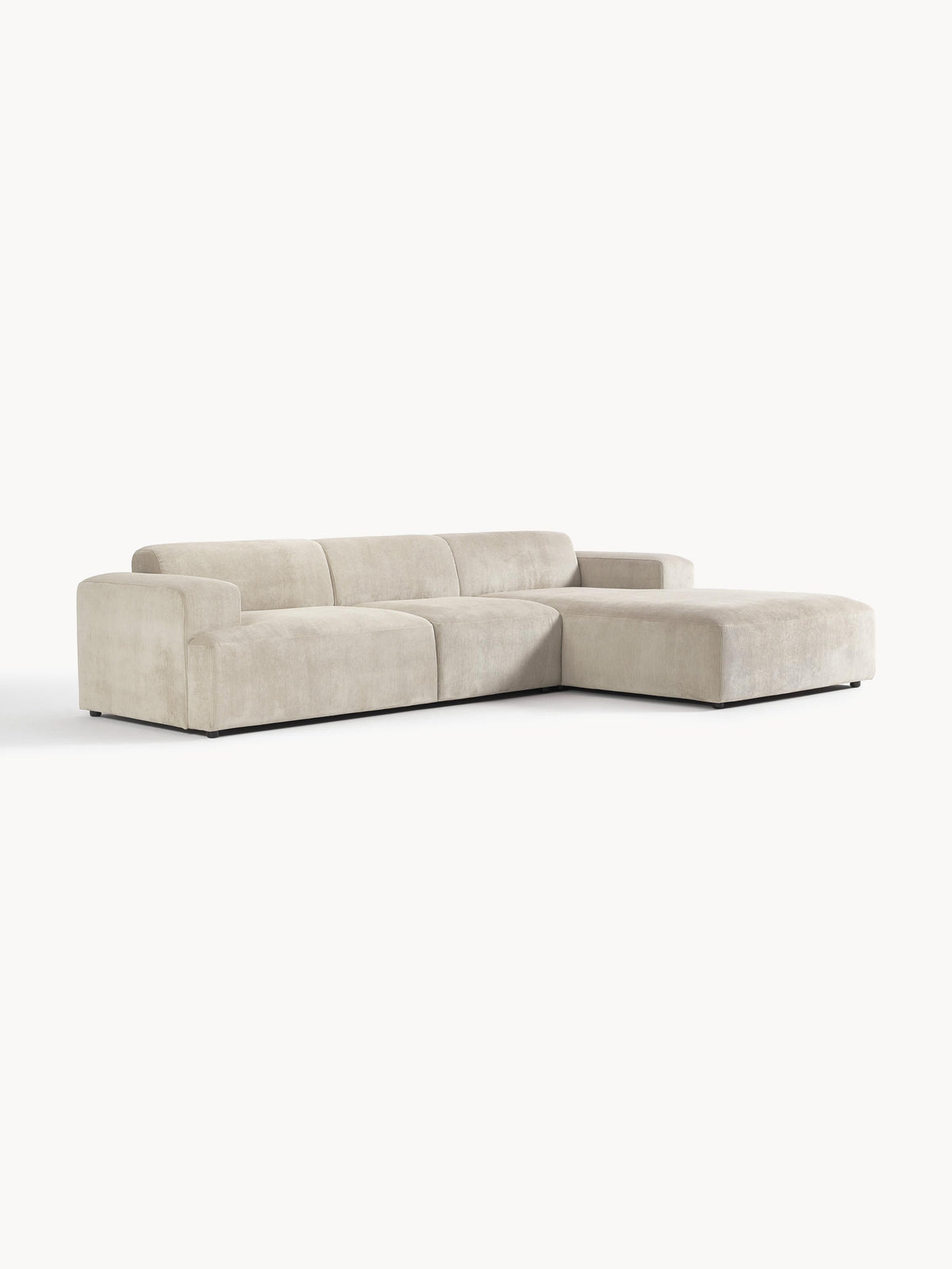 Melisa Corduroy Corner Sofa (4-Seater)