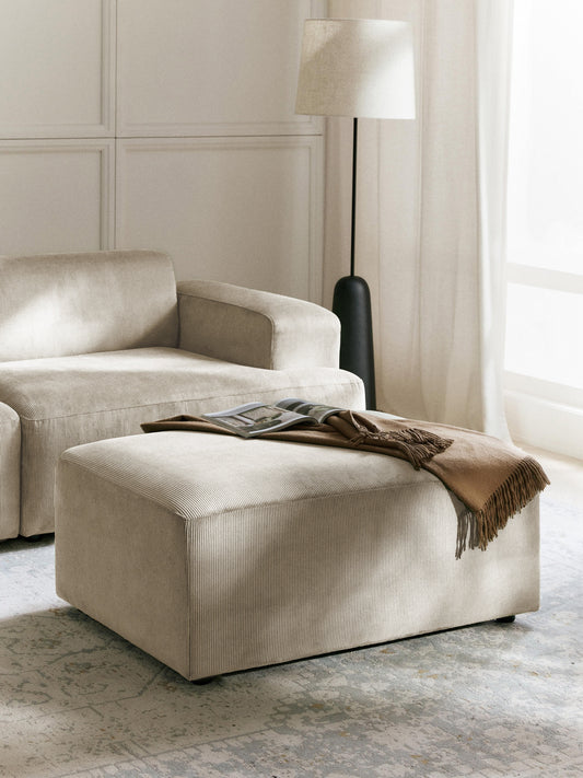 Melisa Corduroy Stool, W 99 x D 72 cm