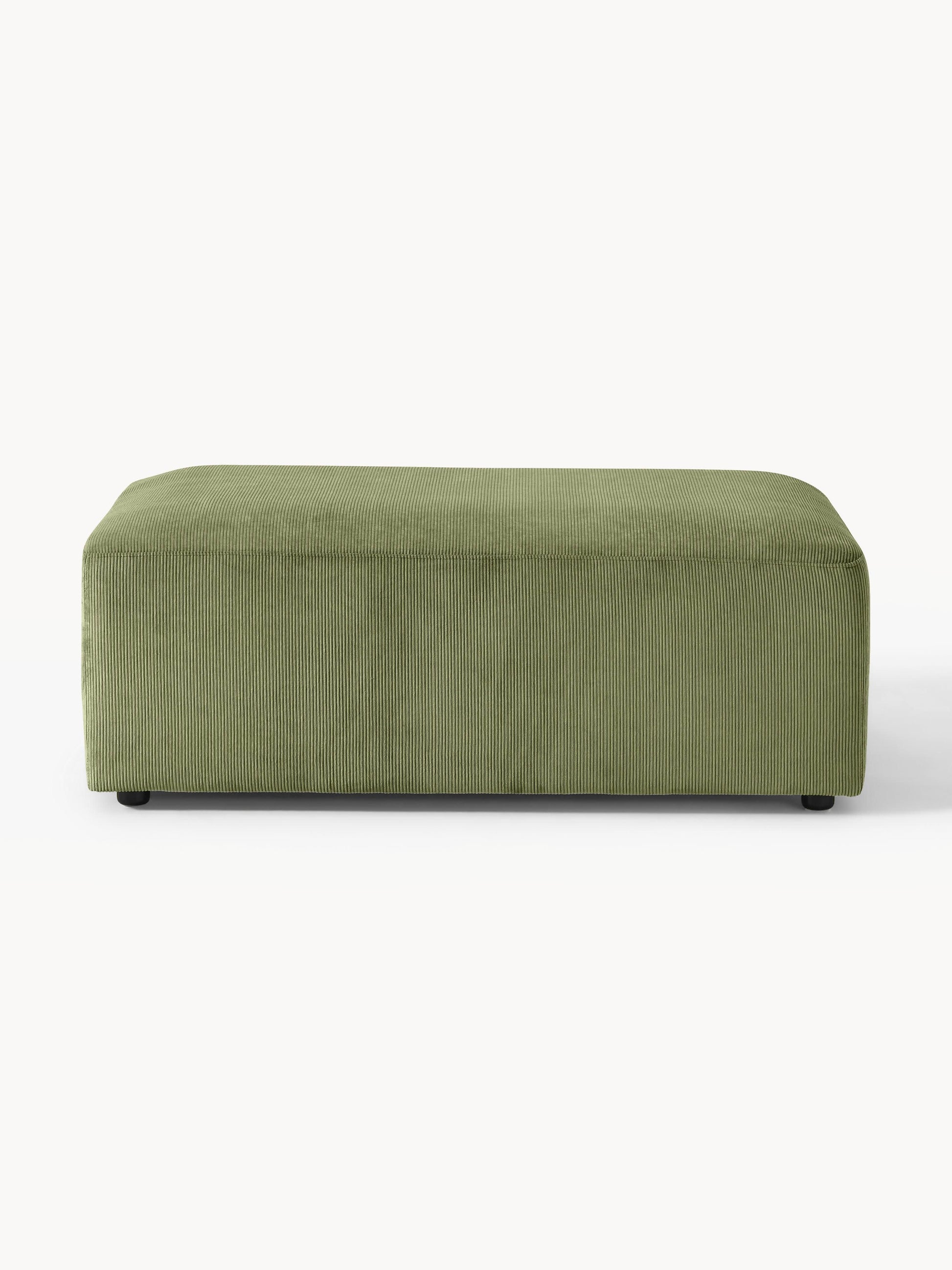 Melisa Corduroy XL Ottoman, W 116 x D 72 cm