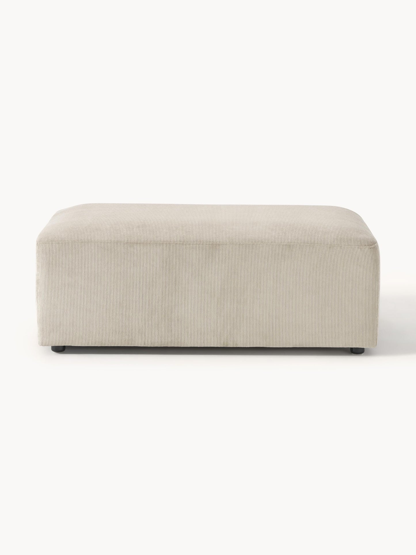 Melisa Corduroy XL Ottoman, W 116 x D 72 cm