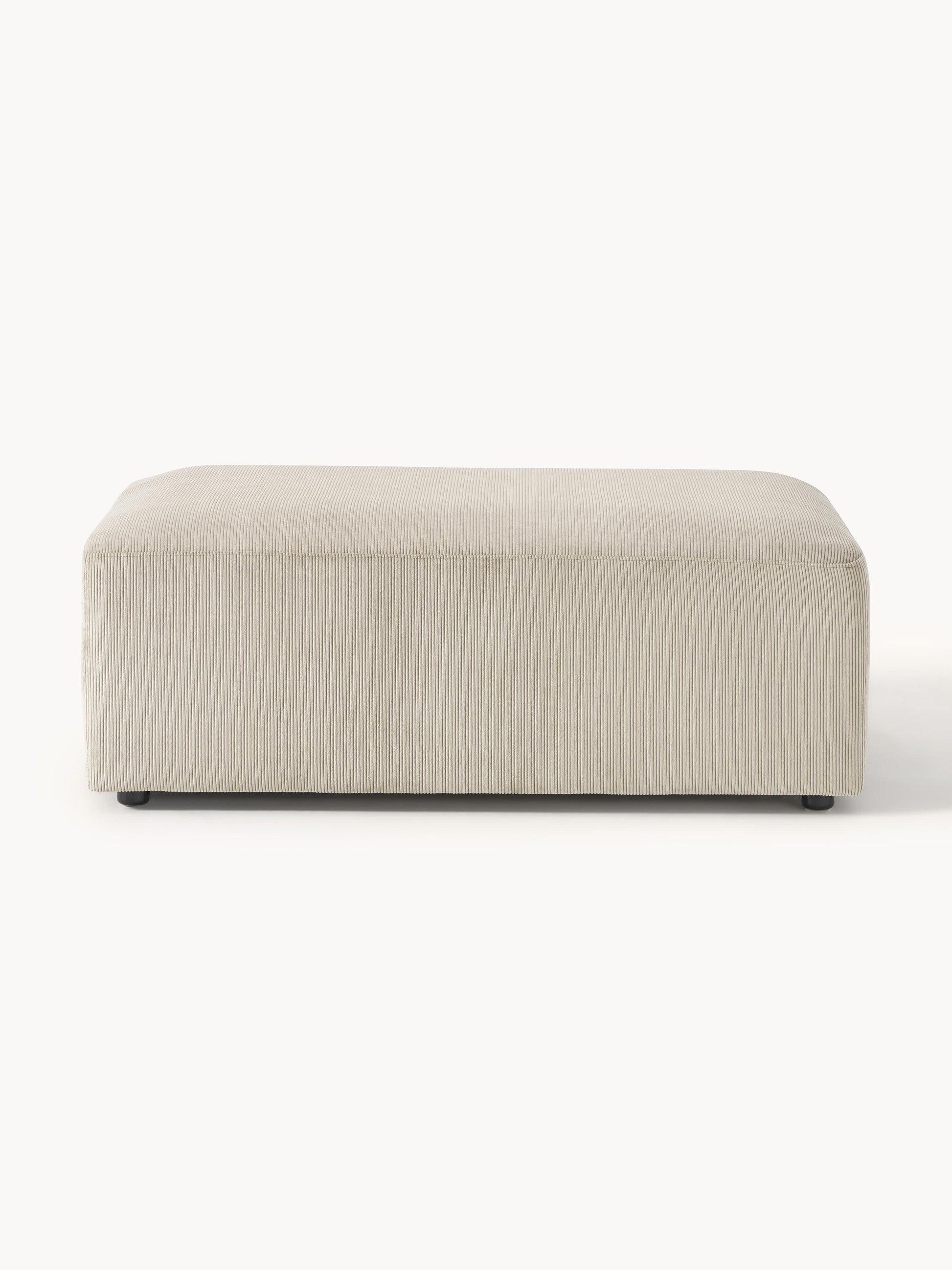 Melisa Corduroy XL Ottoman, W 116 x D 72 cm