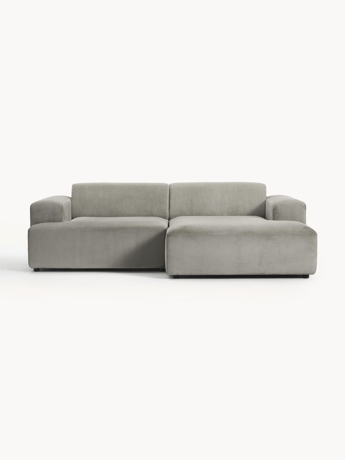Melisa Corner Sofa in Corduroy, 3-Seater