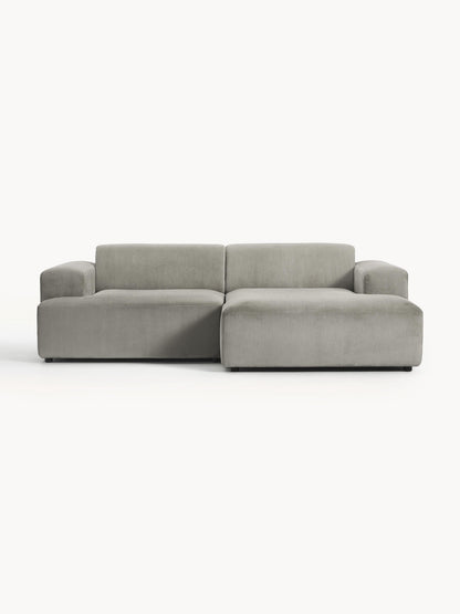 Melisa Corner Sofa in Corduroy, 3-Seater