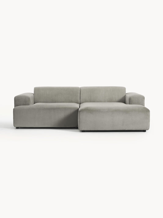 Melisa Corner Sofa in Corduroy, 3-Seater
