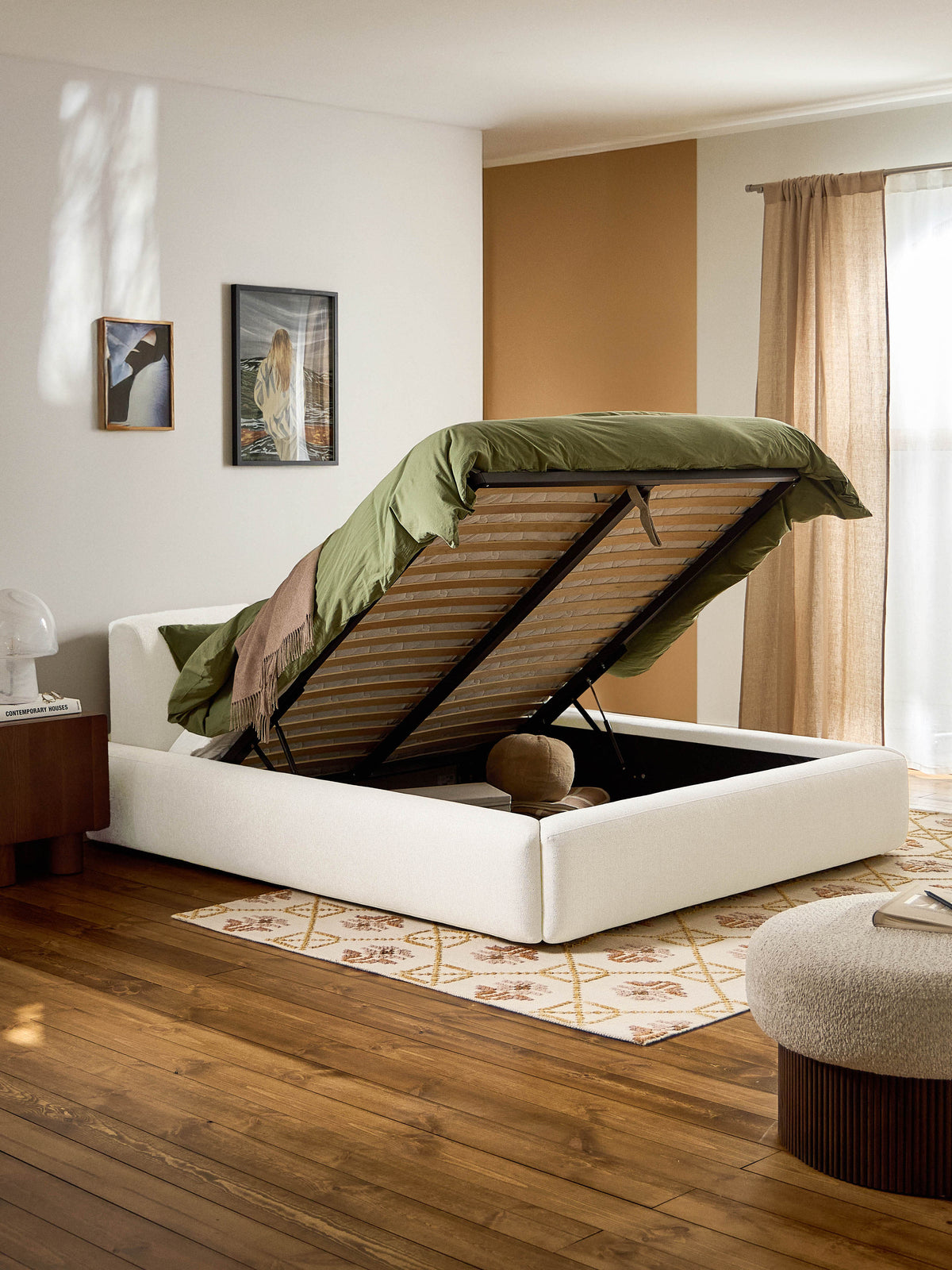 Melisa Upholstered Storage Bed
