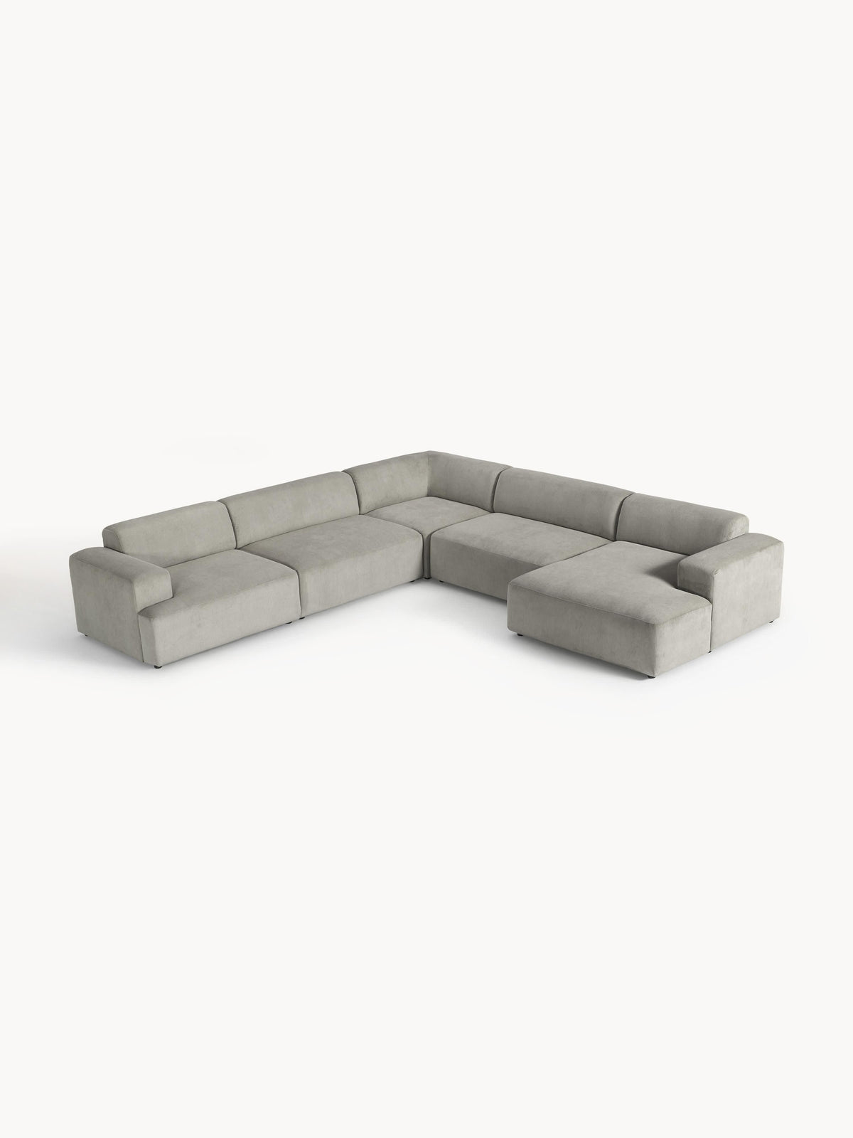 Melisa XL Corduroy Corner Sofa