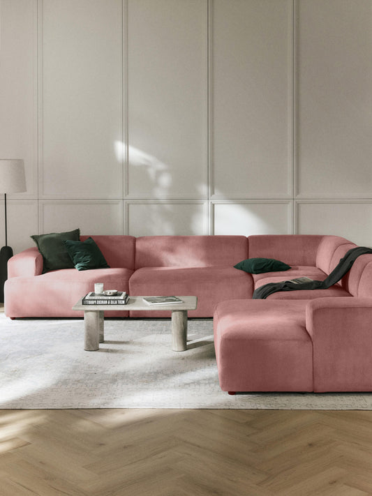 Melisa XL Corduroy Corner Sofa