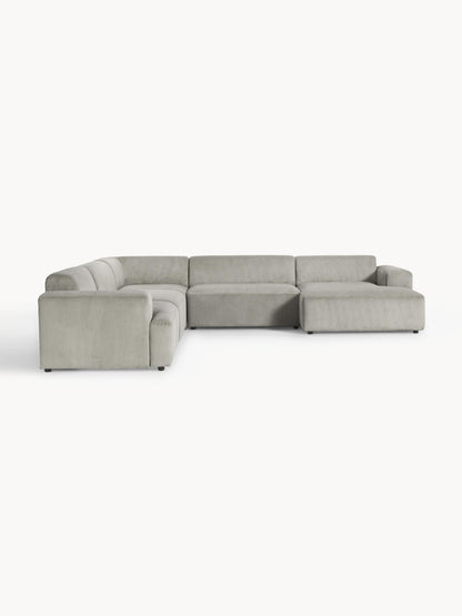 Melisa XL Corduroy Corner Sofa