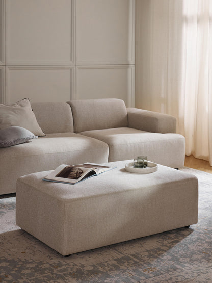 Melisa XL Ottoman, W 116 x D 72 cm