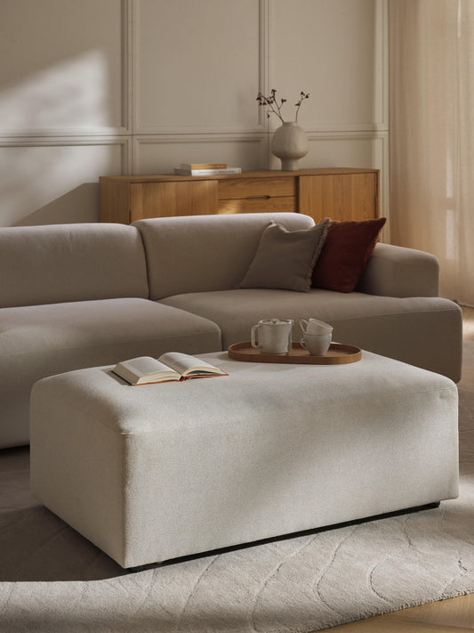 Melisa XL Ottoman, W 116 x D 72 cm