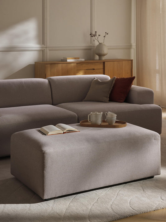 Melisa XL Ottoman, W 116 x D 72 cm