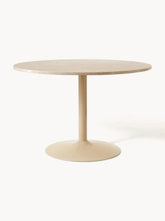 Milaya Oval Marble Dining Table, 120 x 90 cm