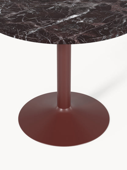 Milaya Round Marble Dining Table, Ø 90 cm