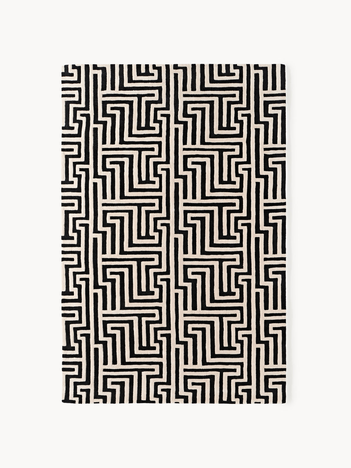 Montara Hand-Tufted Wool Rug with Raised High-Low Texture