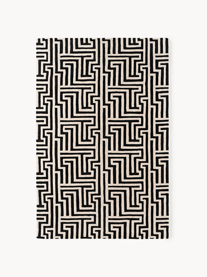Montara Hand-Tufted Wool Rug with Raised High-Low Texture